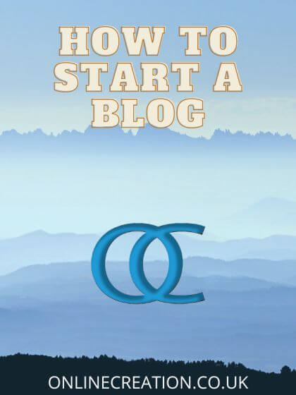 How to start a blog 1