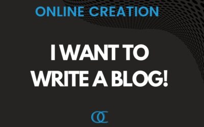 I want to write a blog.
